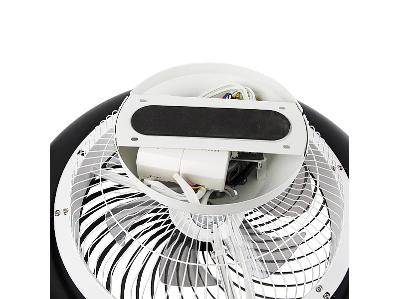 Ventilateur de plafond noir avec LED avec télécommande - Clima