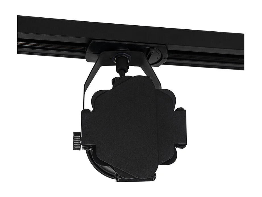 Système d’éclairage sur rail avec 5 spots noirs - Movie