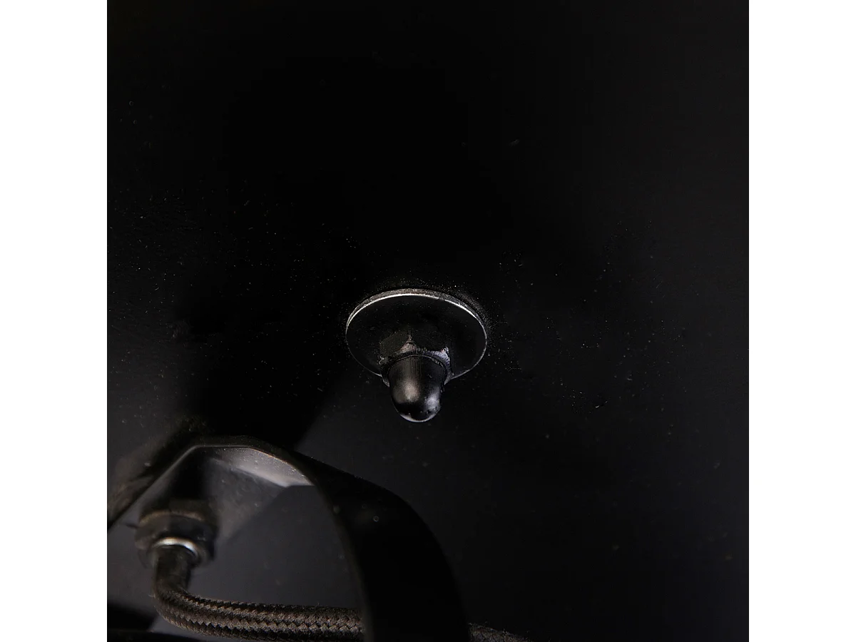 Spot industriel noir avec laiton 3 lumières - Haicha