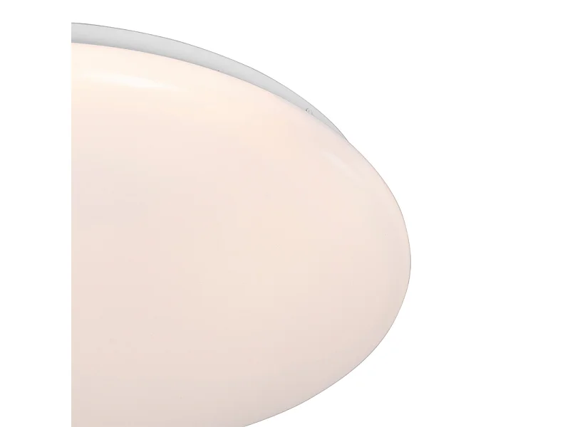 Plafonnier blanc 33 cm avec LED et variateur avec télécommande - Iene