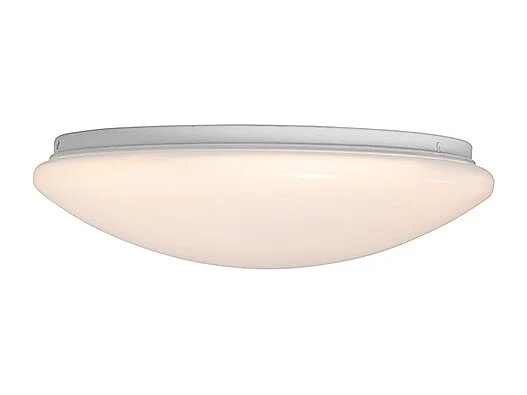 Plafonnier blanc 33 cm avec LED et variateur avec télécommande - Iene