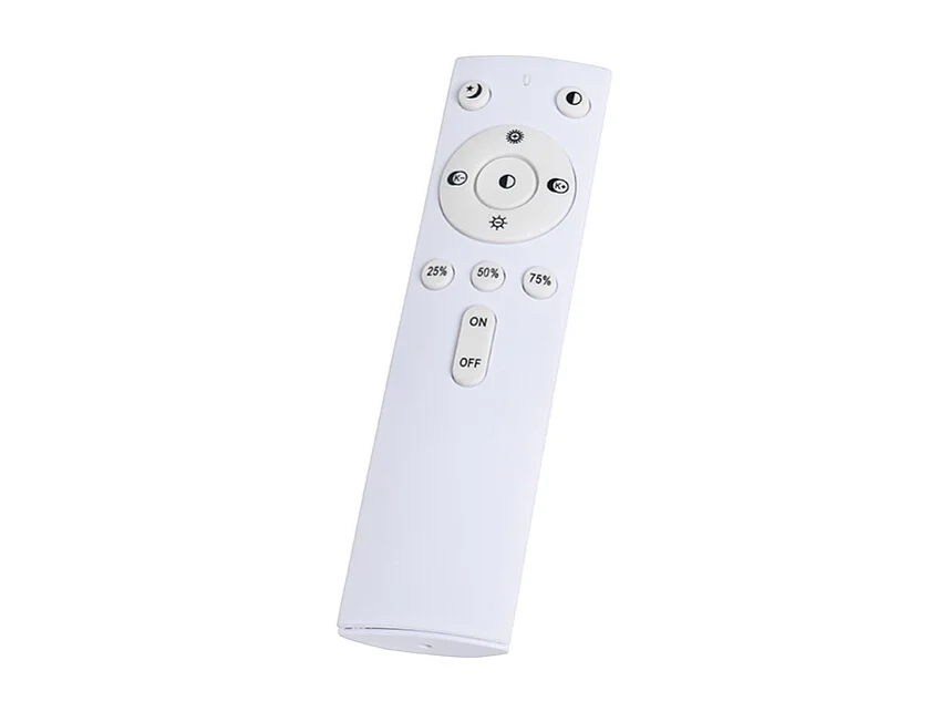 Plafonnier blanc 33 cm avec LED et variateur avec télécommande - Iene