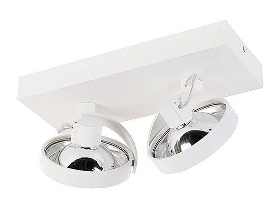 Spot design blanc orientable 2 lumières - Go