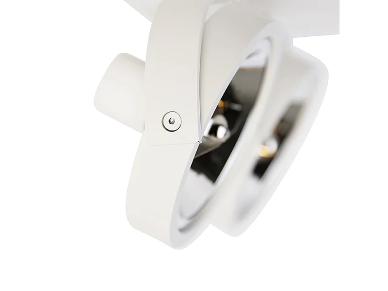 Spot design blanc orientable 2 lumières - Go