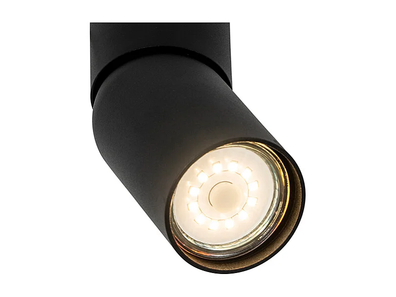 Spot en saillie moderne noir GU10 50mm - Falo