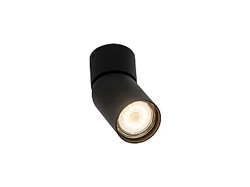 Spot en saillie moderne noir GU10 50mm - Falo