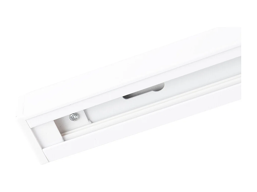 Système sur rail moderne blanc 4 lumières monophasé - Yade