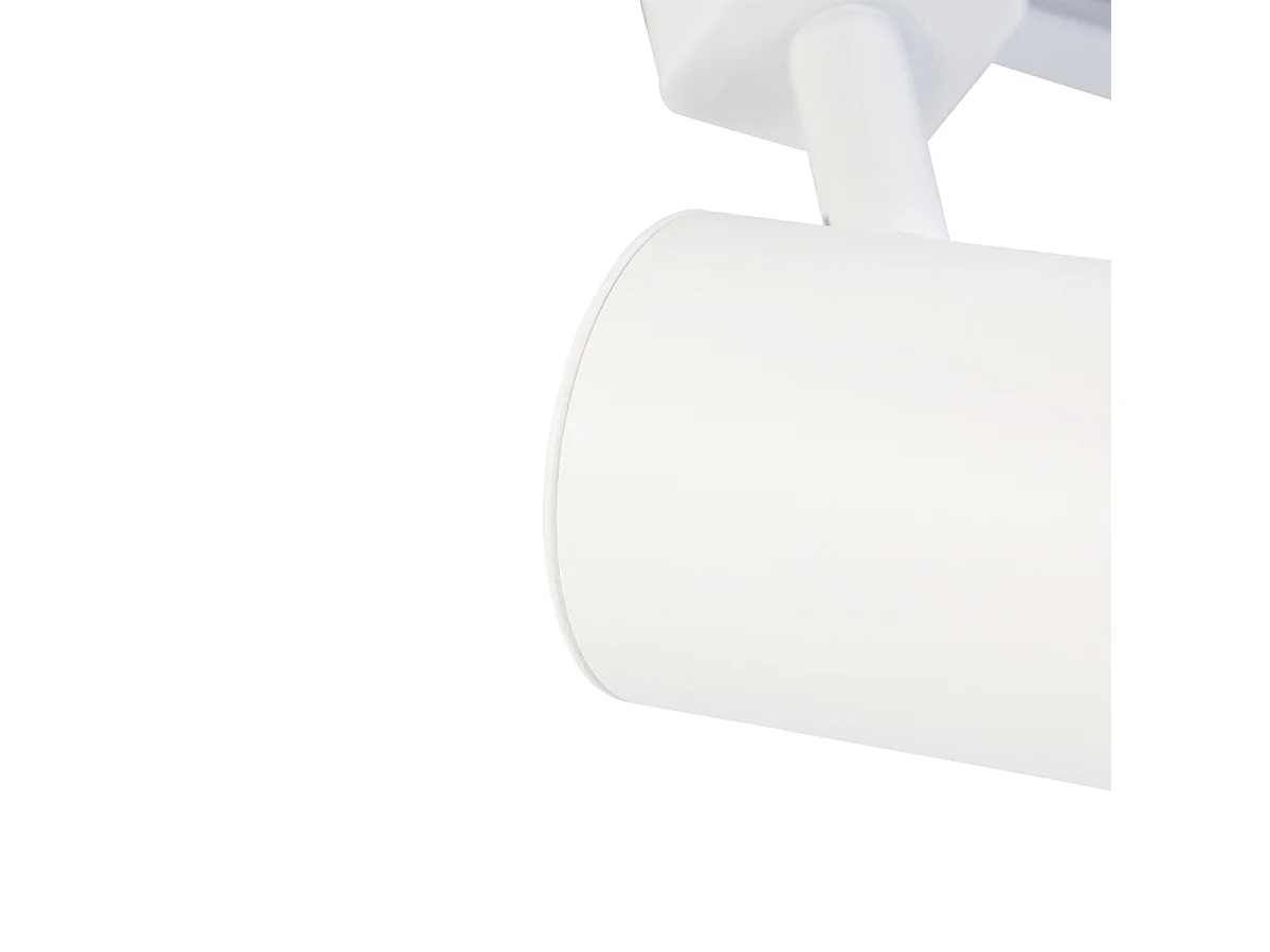 Système sur rail moderne blanc 4 lumières monophasé - Yade