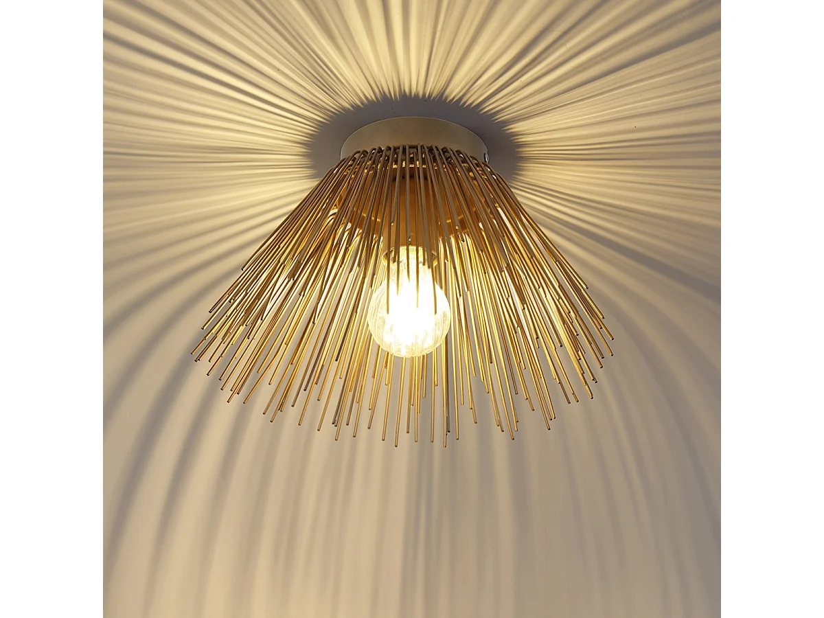 Plafonnier Art Déco doré - Broom