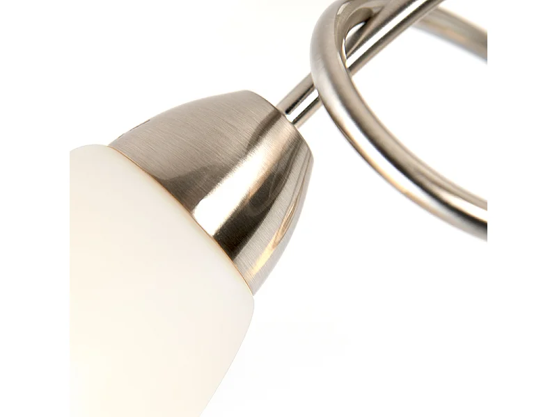 Plafonnier classique en acier 3 lumières - Forteresse