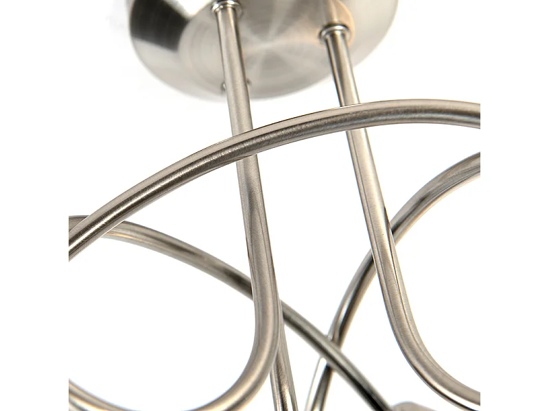 Plafonnier classique en acier 3 lumières - Fortress