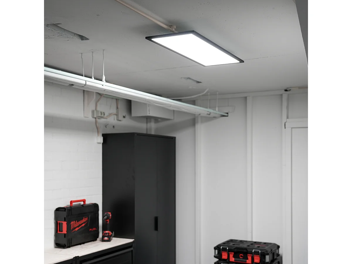 Panneau LED moderne noir 80 cm avec LED - Liv