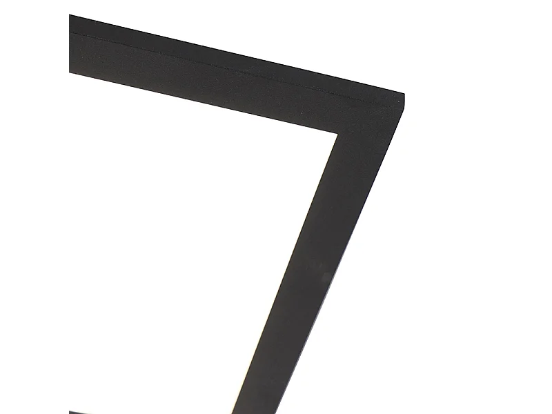 Plafonnier moderne noir avec LED intégré 80 cm - Liv