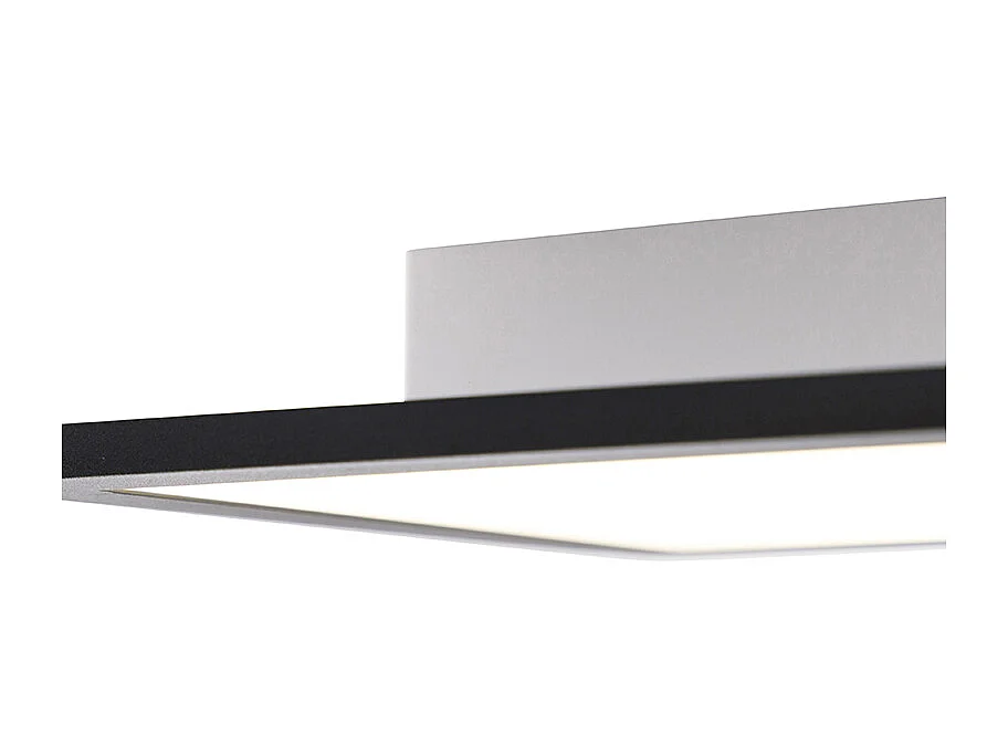 Plafonnier moderne noir avec LED intégré 80 cm - Liv