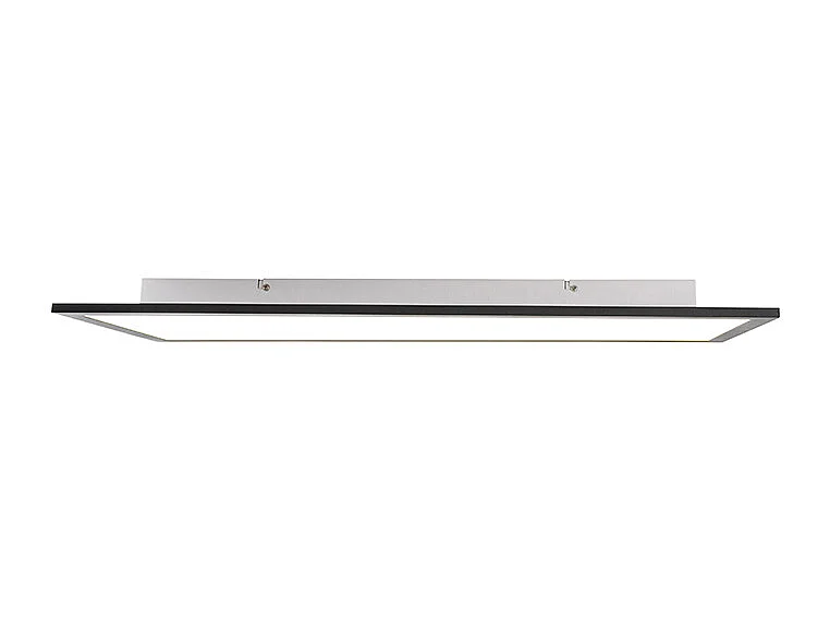 Plafonnier moderne noir avec LED intégré 80 cm - Liv