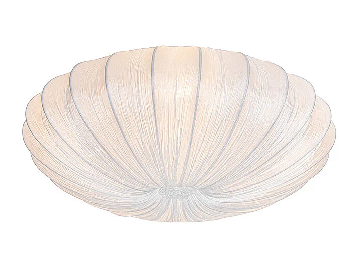 Plafonnier design blanc en soie 60 cm 5 lumières - Plu