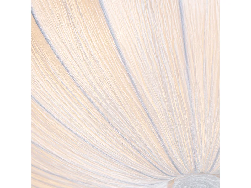 Plafonnier design blanc en soie 60 cm 5 lumières - Plu