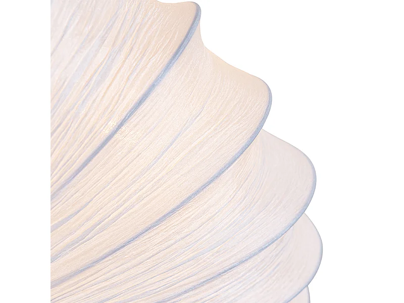 Plafonnier design blanc en soie 60 cm 5 lumières - Plu