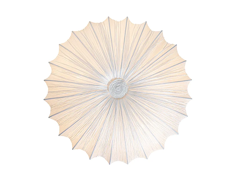 Plafonnier design blanc en soie 60 cm 5 lumières - Plu