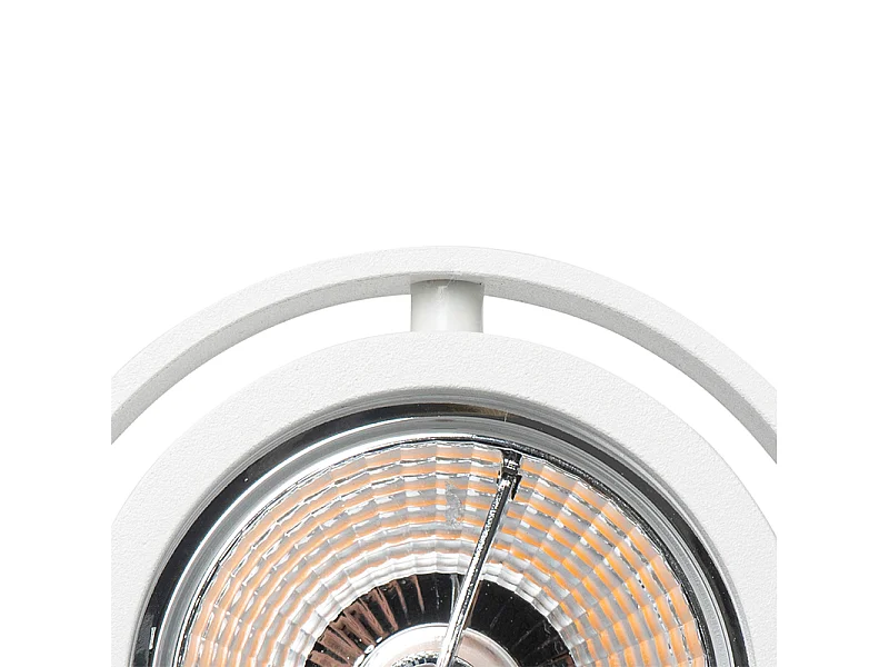 Spot de plafond moderne blanc orientable et inclinable GU10 70mm - Master