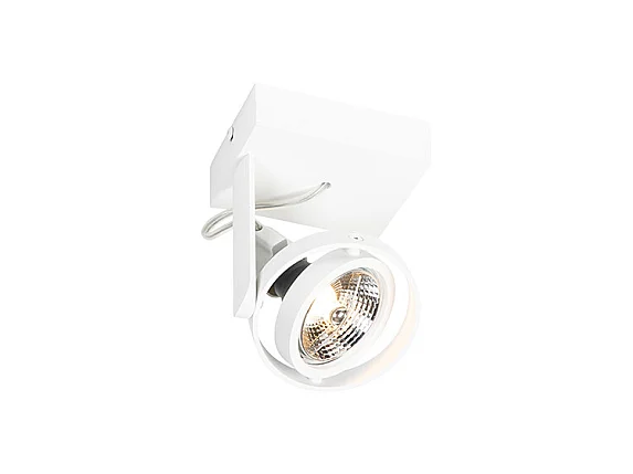 Spot de plafond moderne blanc orientable et inclinable GU10 70mm - Master