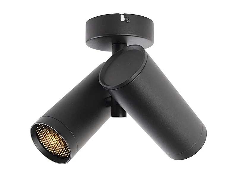 Spot design noir 2 lumières - Scopio Honey