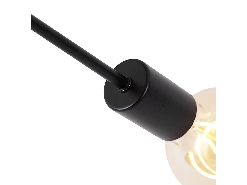 Plafonnier design noir 5 lumières - Facile