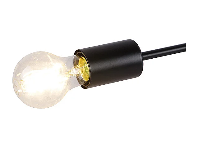 Plafonnier design noir 5 lumières - Facile