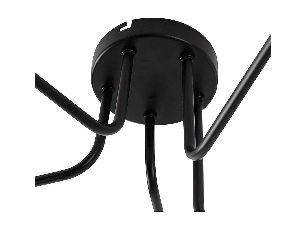 Plafonnier design noir 5 lumières - Facile