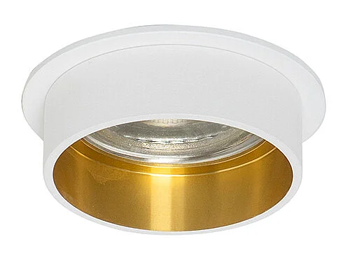 Spot encastré moderne blanc avec intérieur doré - Insta