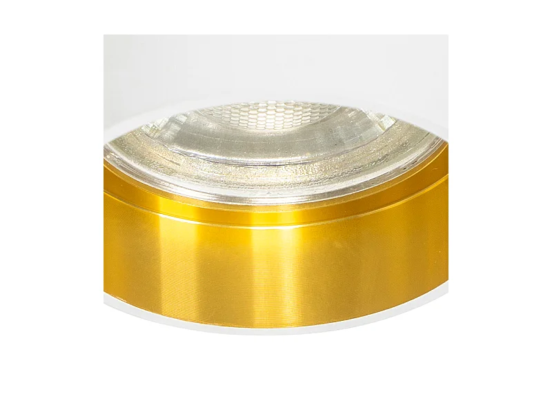 Spot encastré moderne blanc avec intérieur doré - Insta