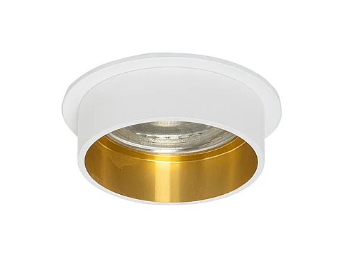 Spot encastré moderne blanc avec intérieur doré - Insta