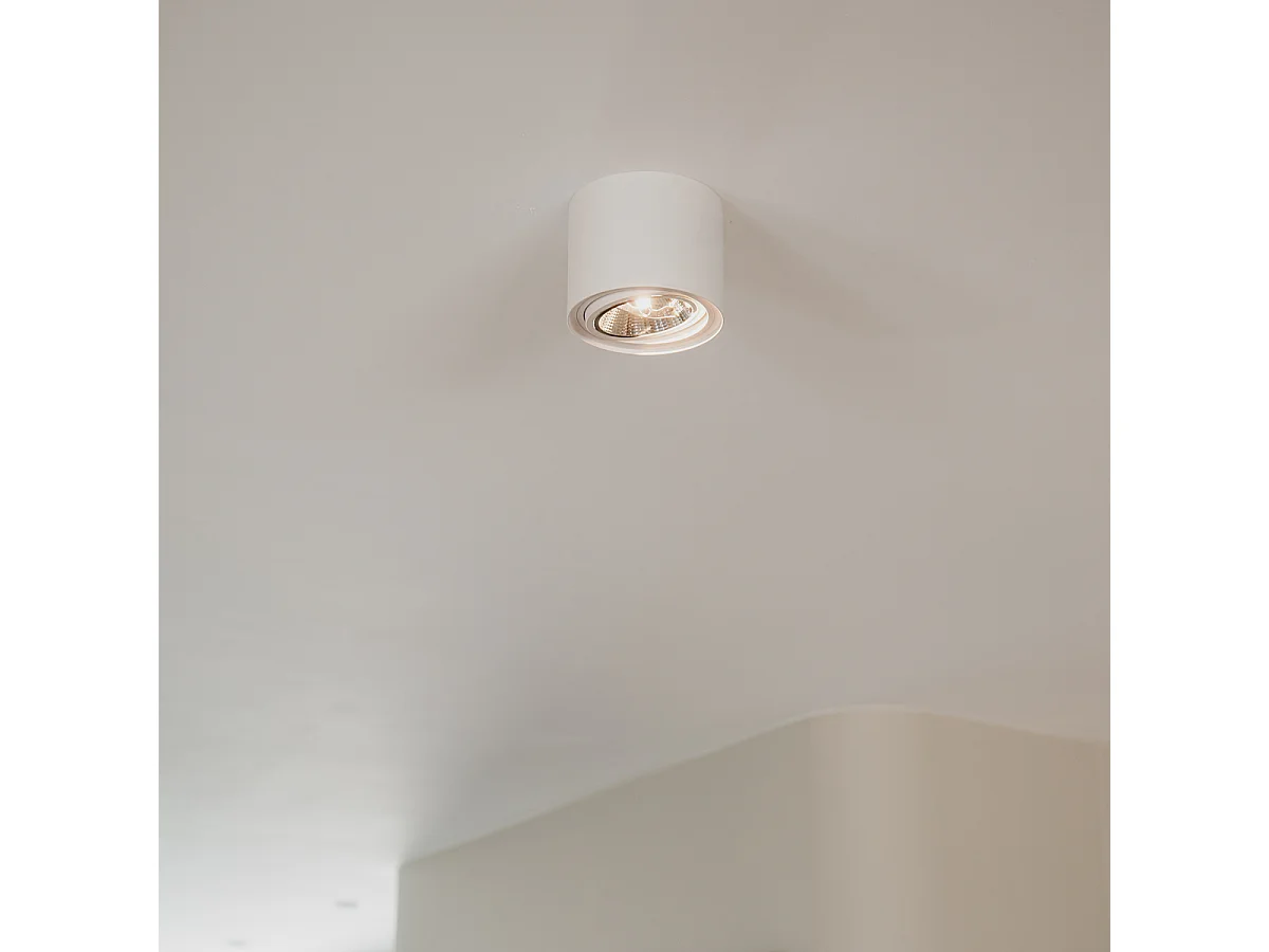 Spot design apparent blanc GU10 111mm - Impact