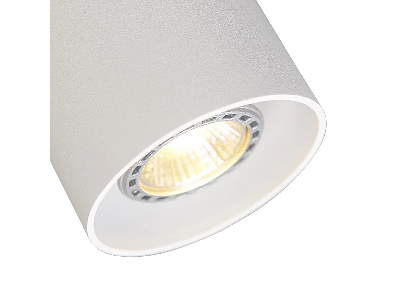 Spot En Saillie Moderne Blanc GU10 50mm - Tubo