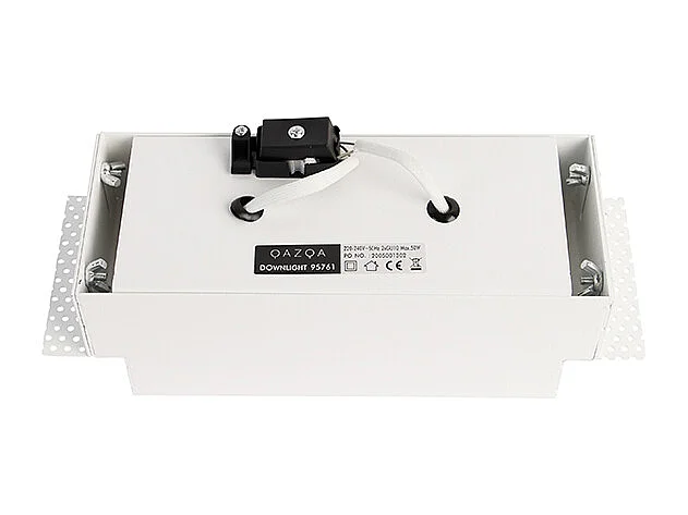Spot encastré blanc GU10 orientable et inclinable sans bordure 2 lumières - Oneon
