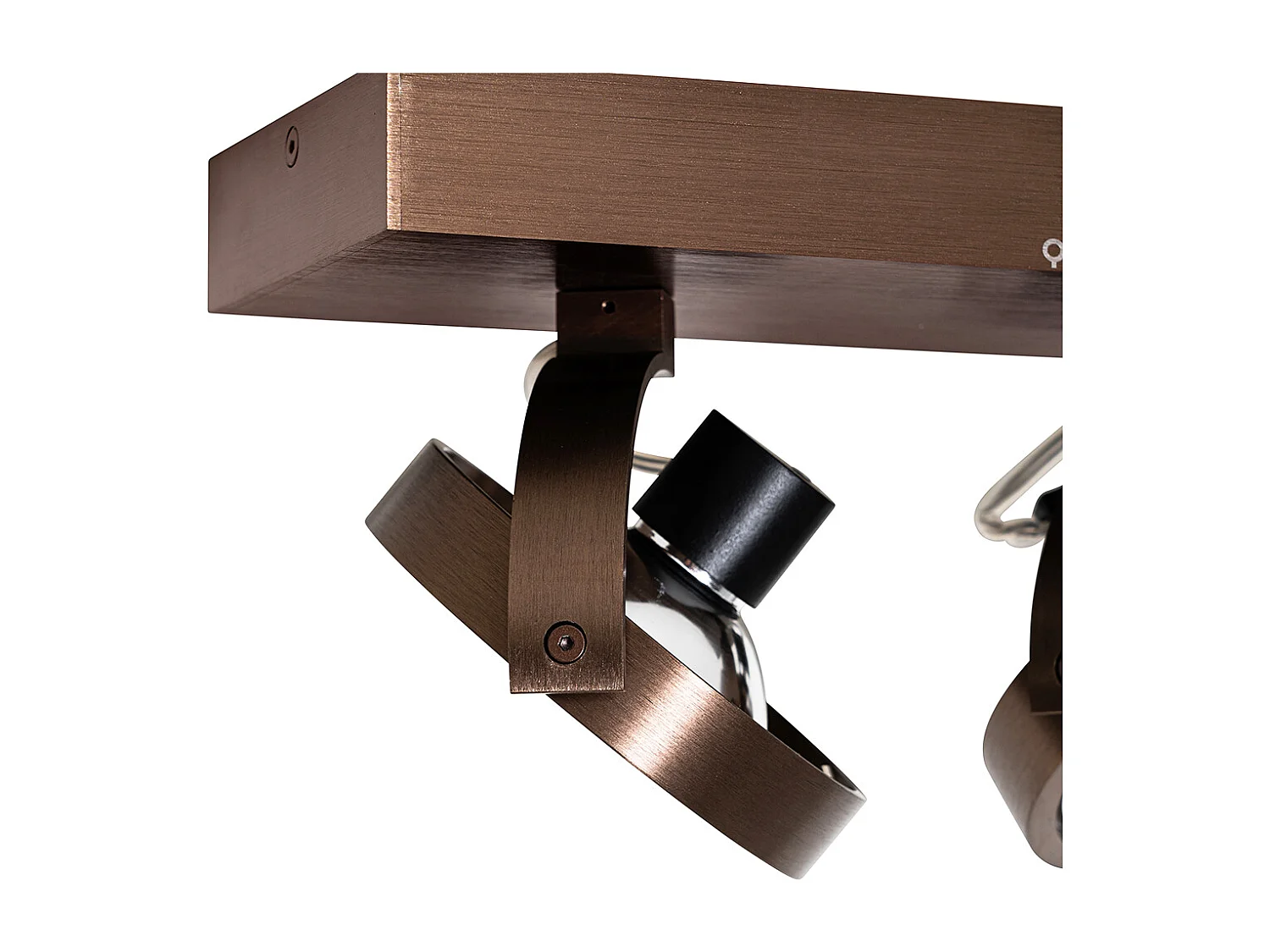 Spot design bronze foncé orientable 2 lumières - Go