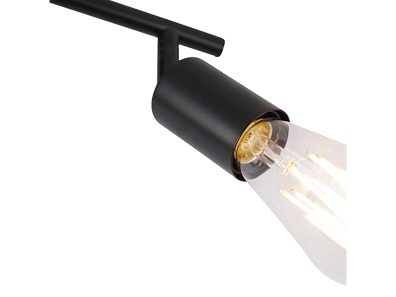 Spot moderne noir 2 lumières orientable - Facil