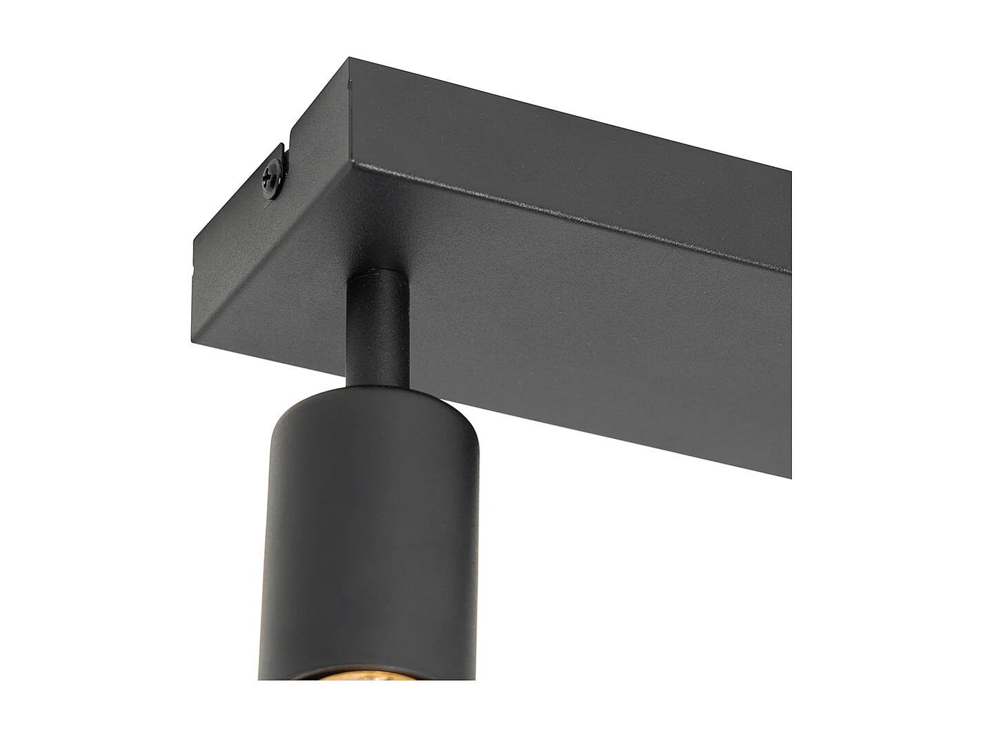 Spot moderne noir rectangulaire 2 lumières - Facil