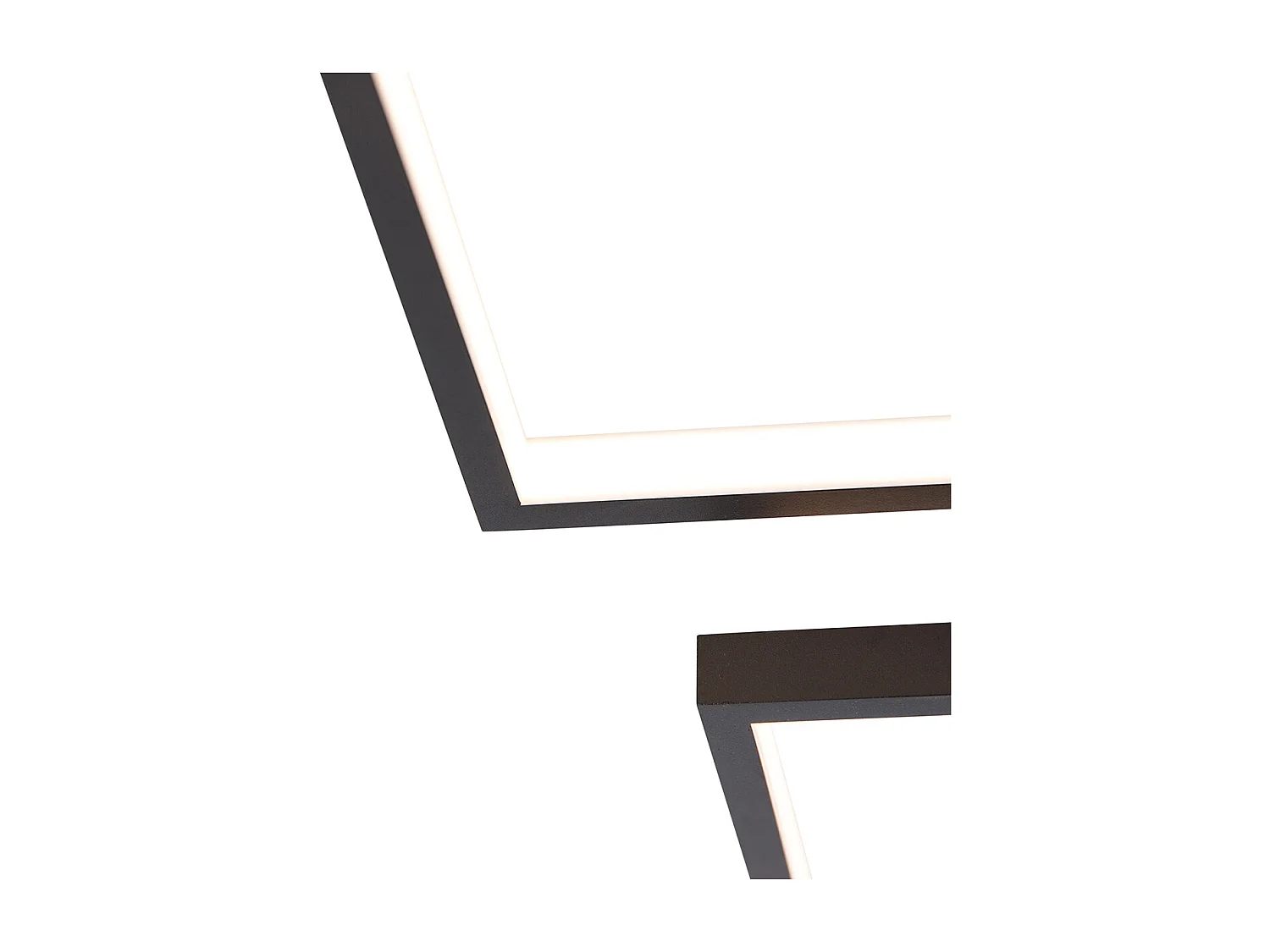 Plafonnier noir avec LED 3 étapes de gradation 4 lumières - Lejo