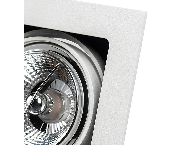Spot encastré carré blanc orientable - Artemis 70