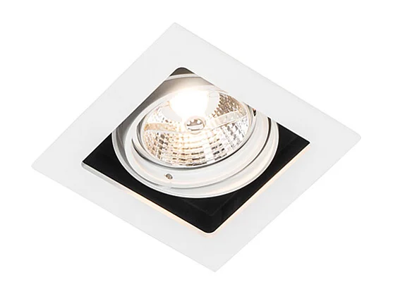Spot encastré carré blanc orientable - Artemis 70