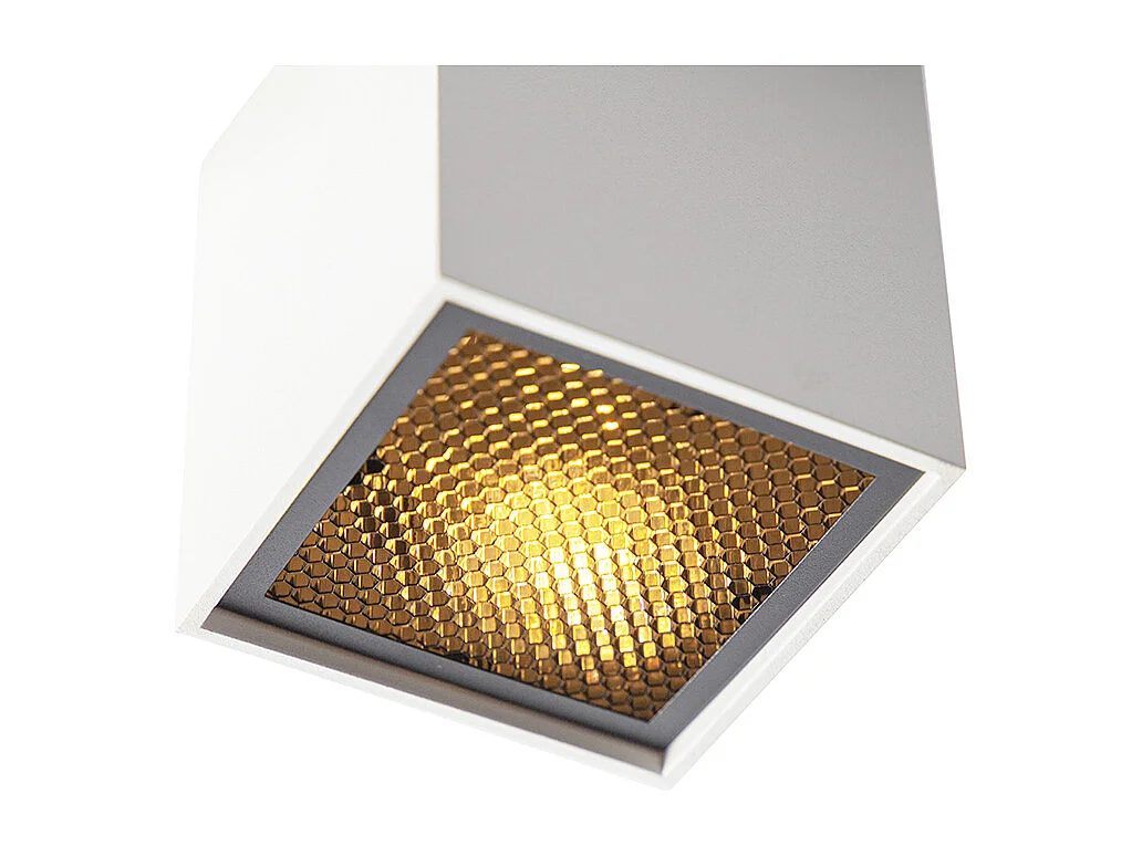 Spot en saillie design blanc GU10 50mm - Qubo Honey