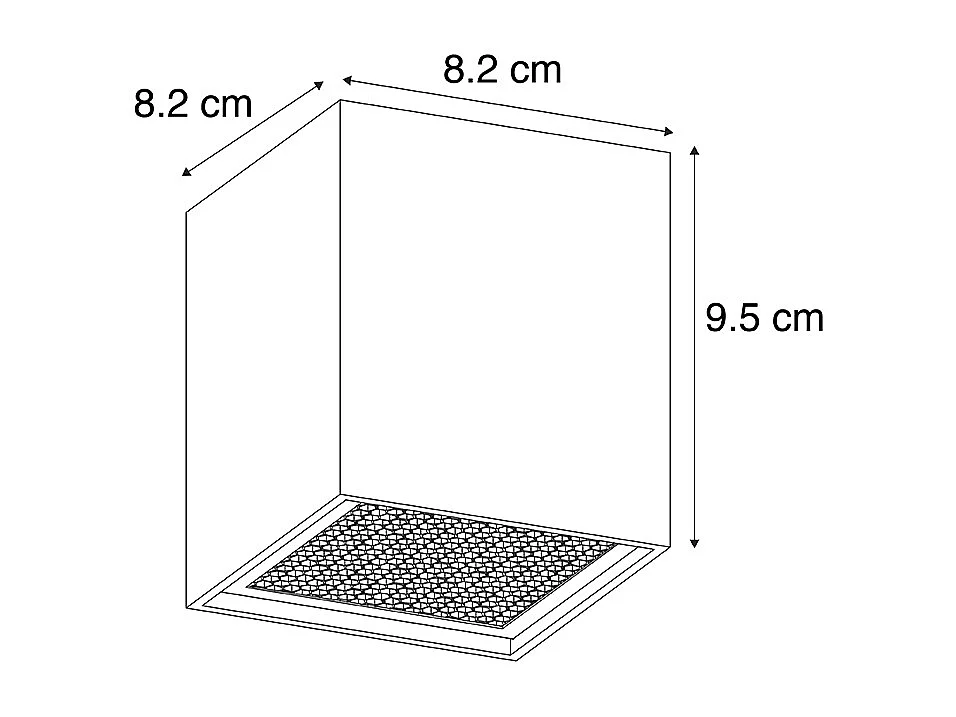 Spot en saillie design blanc GU10 50mm - Qubo Honey