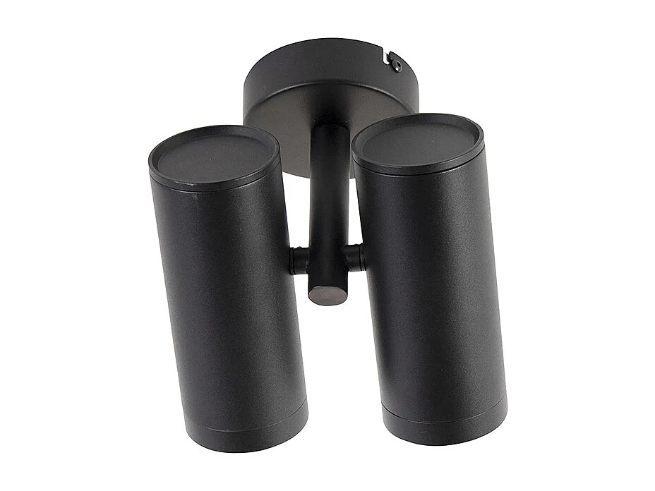 Spot intelligent noir 2 lumières avec Wifi GU10 - Scopio Honey