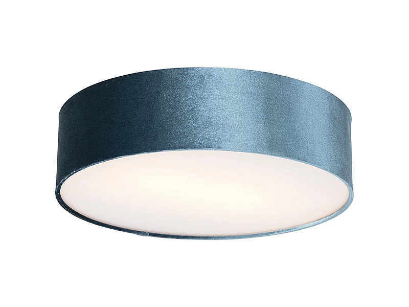 Plafonnier moderne bleu 40 cm - Drum
