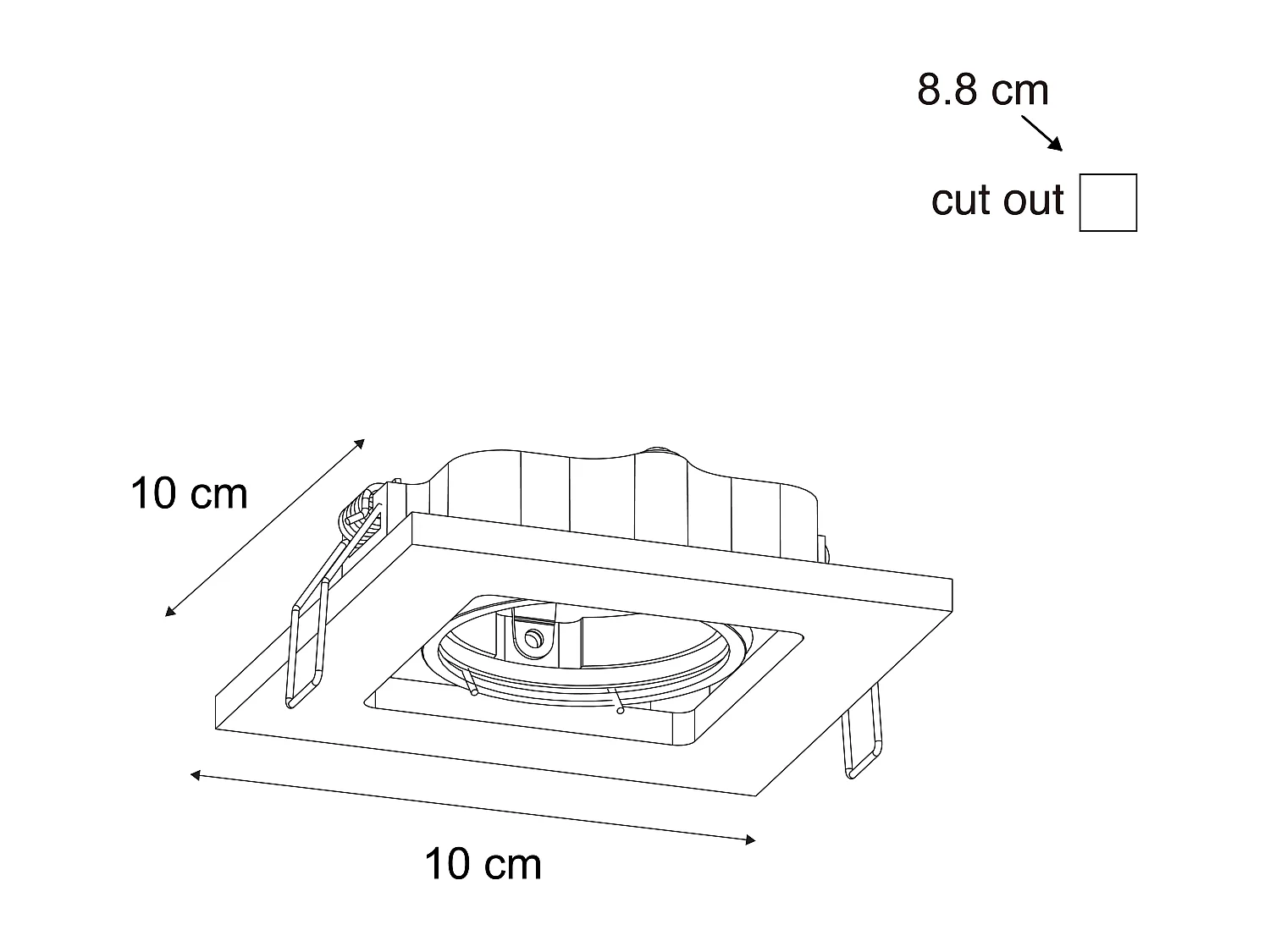 Spot encastré moderne bronze foncé orientable - Qure