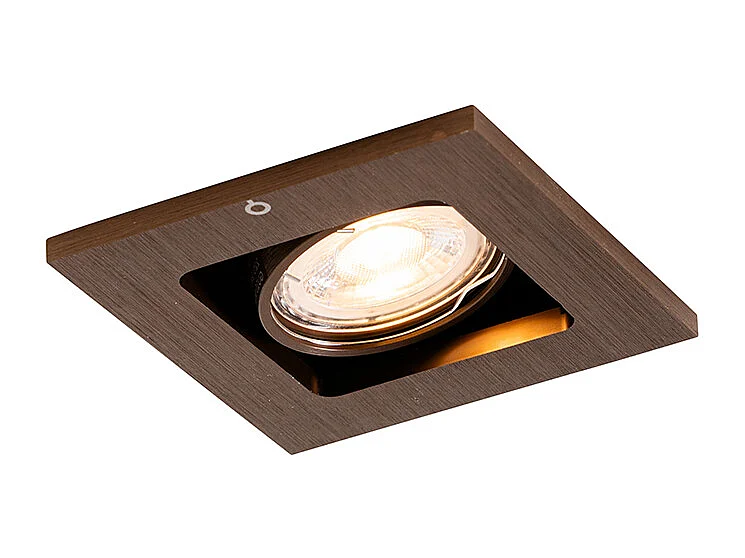 Spot encastré moderne bronze foncé orientable - Qure