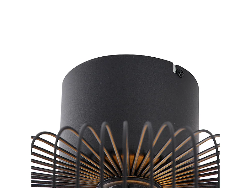 Plafonnier design filaire noir 31,5 cm - Baya