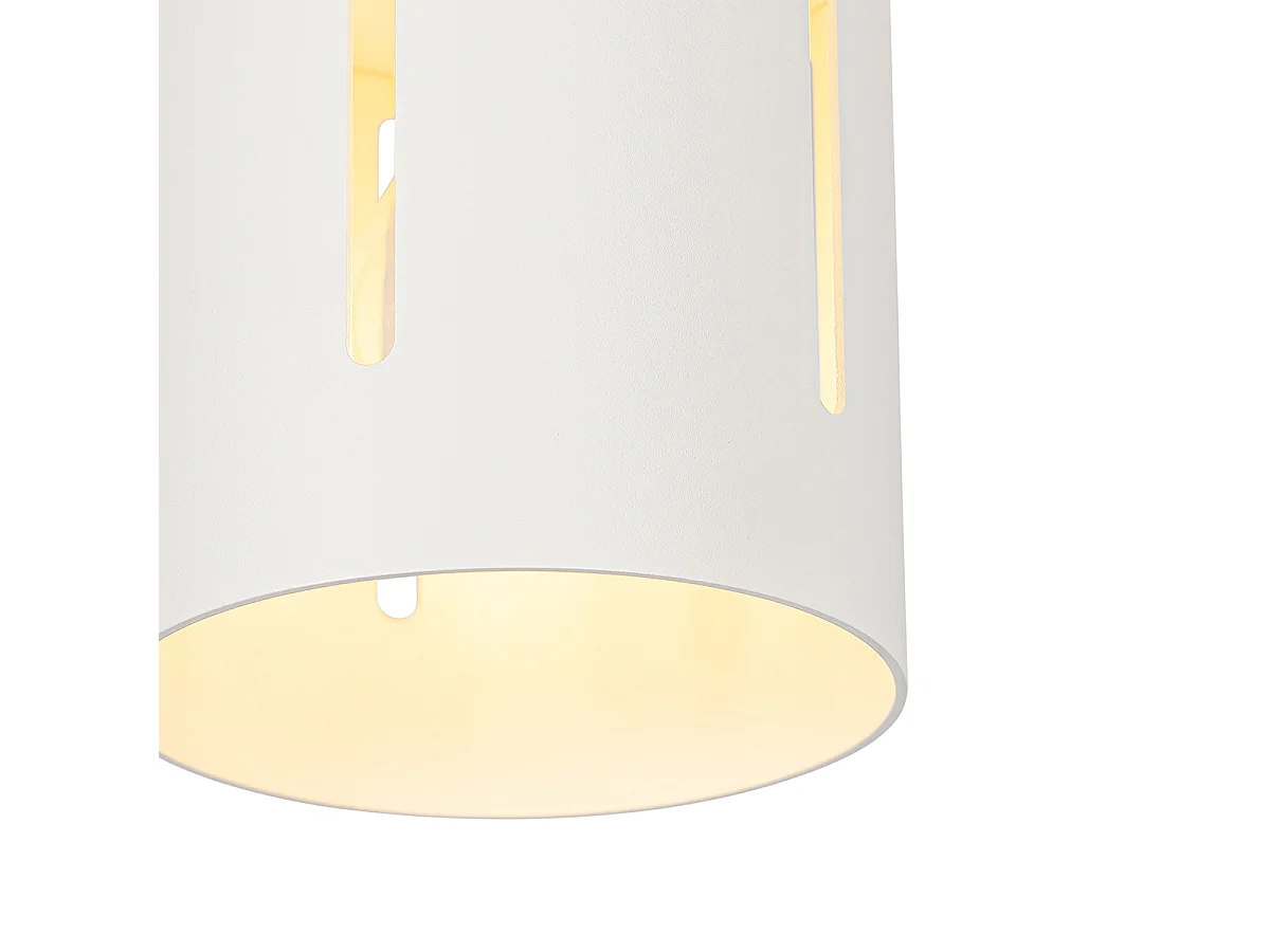 Plafonnier design blanc avec effet de lumière - Yana