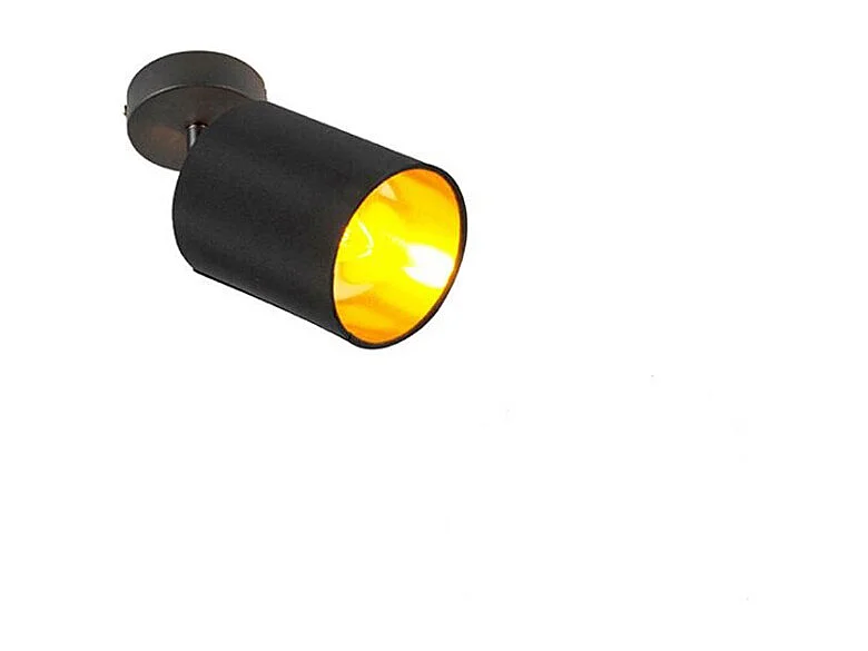 Spot noir moderne orientable en saillie - Lofty